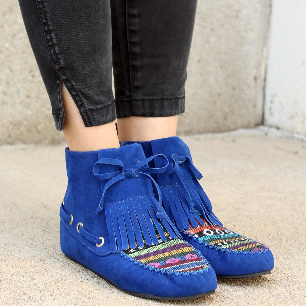 Cherokee-14 Tribal Women's Moccasin Booties